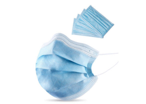ماسک صورت بدون لاتکس Blue PP Nonwoven Latex